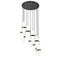 Z-Lite Cayden Chandelier, 11-Light, 24 In.W x 16.75 In.H, Matte Black/Clear + Etched Opal 1946P-11R-MB - alternate 8
